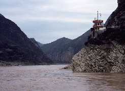 Lighthouse in Qutang Gorge